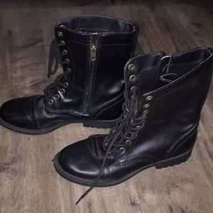 Black faded glory combat boots